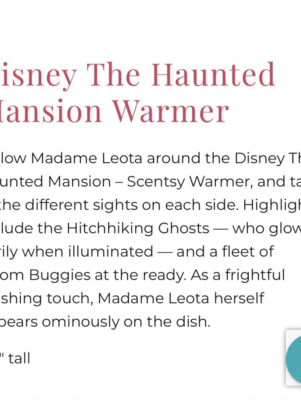 Scentsy Disney haunted mansion warmer - Picture 2 of 7